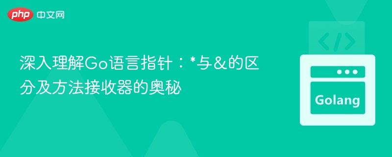深入理解Go语言指针:*与&的区分及方法接收器的奥秘