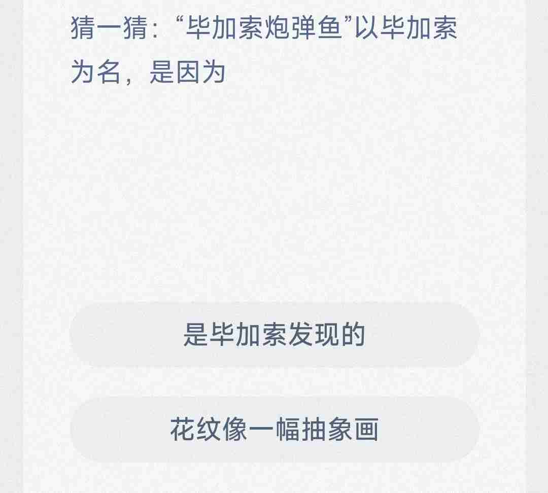 毕加索炮弹鱼以毕加索为名是因为