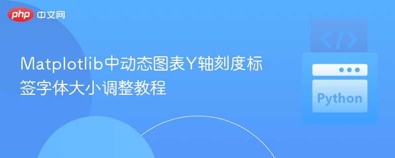 Matplotlib中动态图表Y轴刻度标签字体大小调整教程