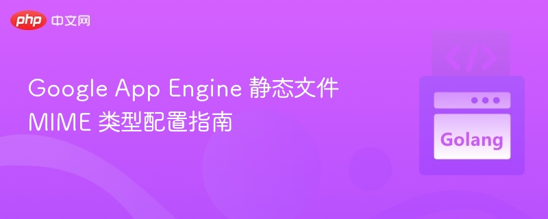 Google App Engine 静态文件 MIME 类型配置指南
