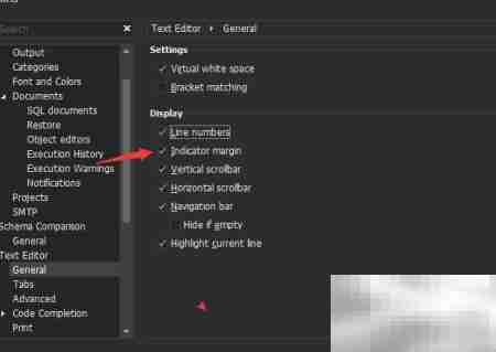 dbForge关闭指示器裕度方法