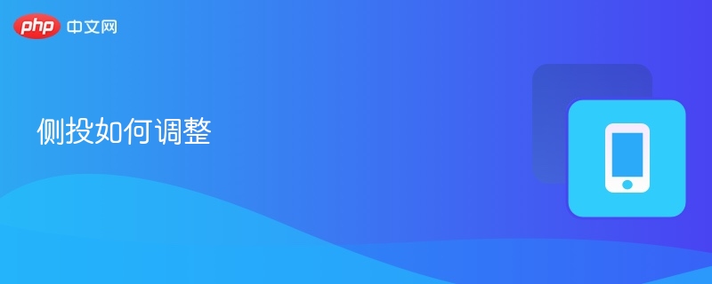 侧投如何调整