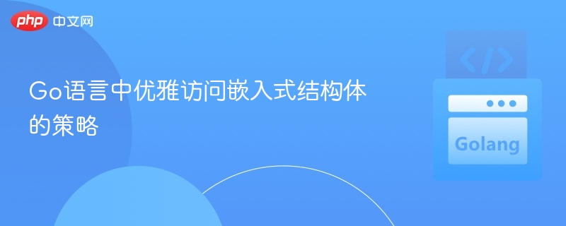 Go语言中优雅访问嵌入式结构体的策略