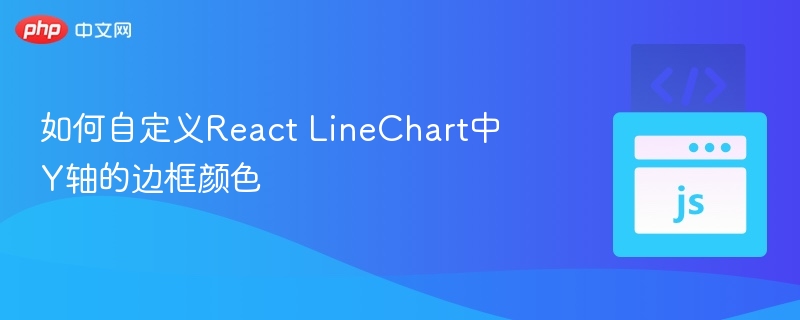 如何自定义React LineChart中Y轴的边框颜色