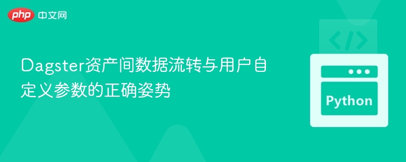 Dagster资产间数据流转与用户自定义参数的正确姿势
