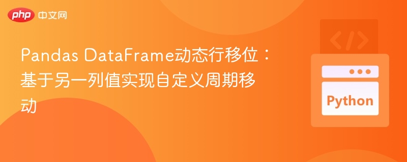 Pandas DataFrame动态行移位:基于另一列值实现自定义周期移动