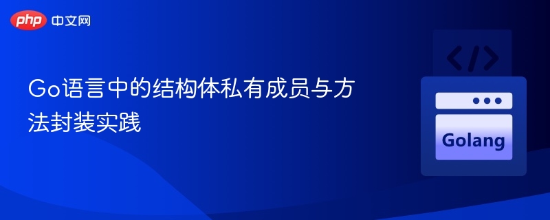 Go语言中的结构体私有成员与方法封装实践
