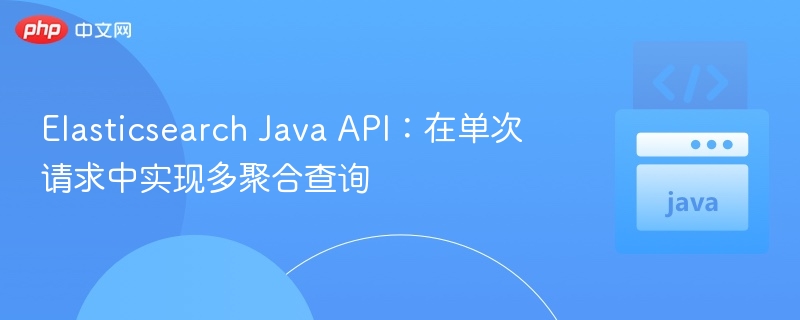 Elasticsearch Java API:在单次请求中实现多聚合查询