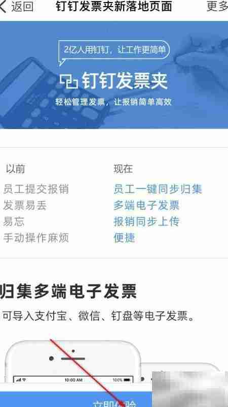 钉钉免费体验报销发票模板