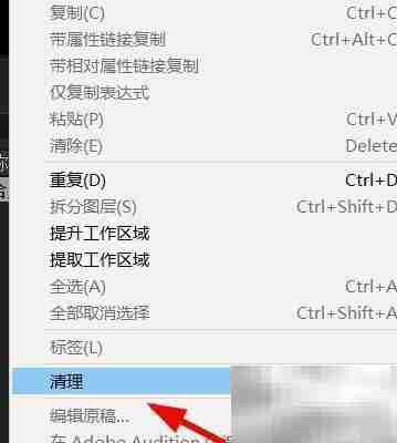 AE清除磁盘缓存方法