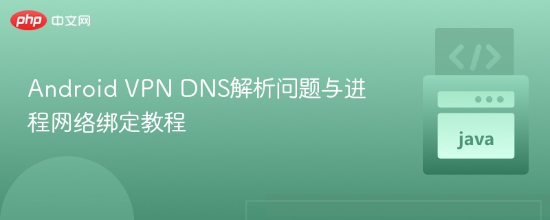 Android VPN DNS解析问题与进程网络绑定教程
