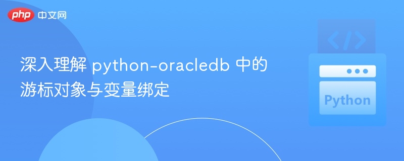 深入理解 python-oracledb 中的游标对象与变量绑定
