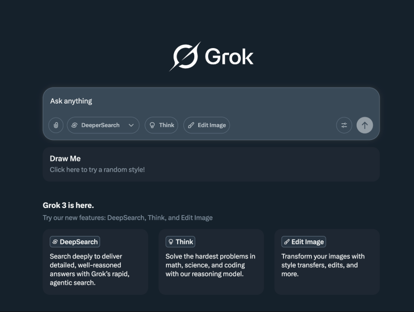 grokAI官方主页直达地址 grokAI智能对话平台官网入口链接