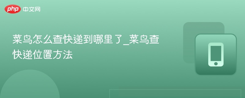 菜鸟怎么查快递到哪里了_菜鸟查快递位置方法