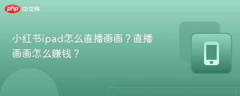 小红书ipad怎么直播画画？直播画画怎么赚钱？