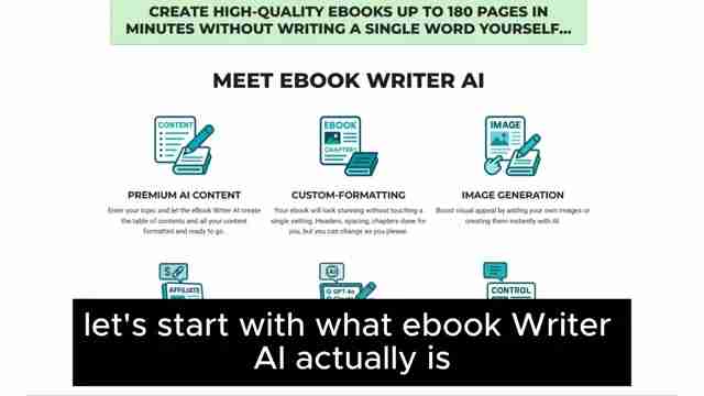 Ebook Writer AI深度测评:是否值得创作者投资?