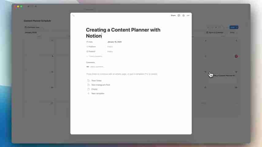 Notion高级内容规划：自动化你的YouTube和社会媒体策略