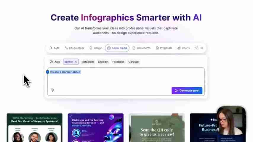 AI驱动YouTube横幅设计：Venngage快速指南