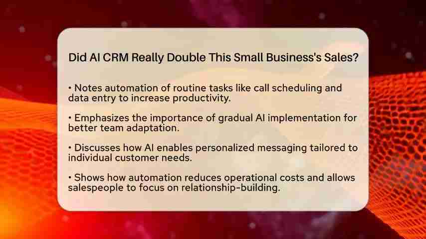 AI CRM：如何助力小企业销售额翻倍增长？