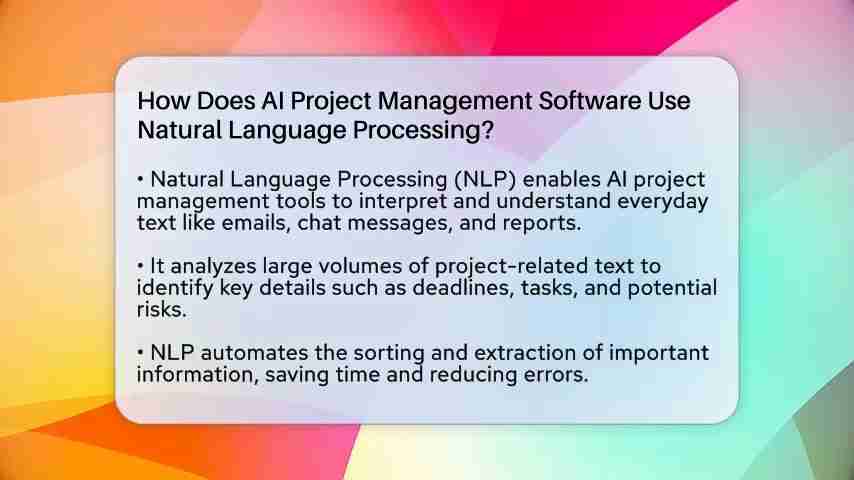 AI项目管理软件如何利用自然语言处理？全面解析