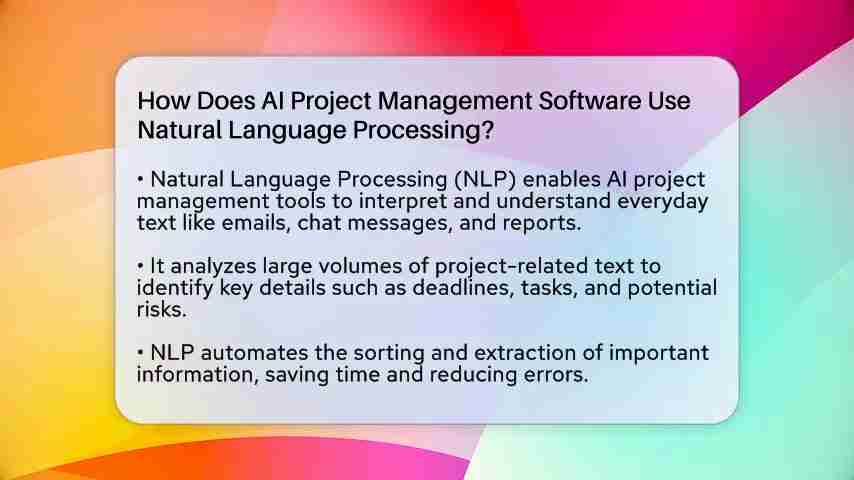 AI项目管理软件如何利用自然语言处理？全面解析