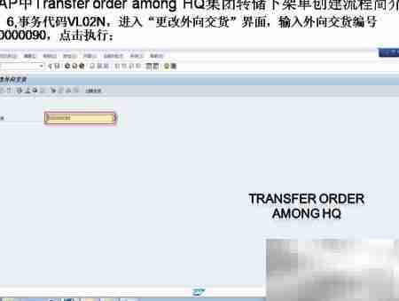 SAP转储下架单创建