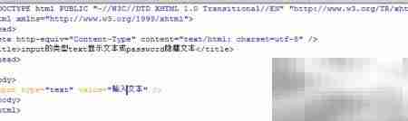 text与password输入类型区别