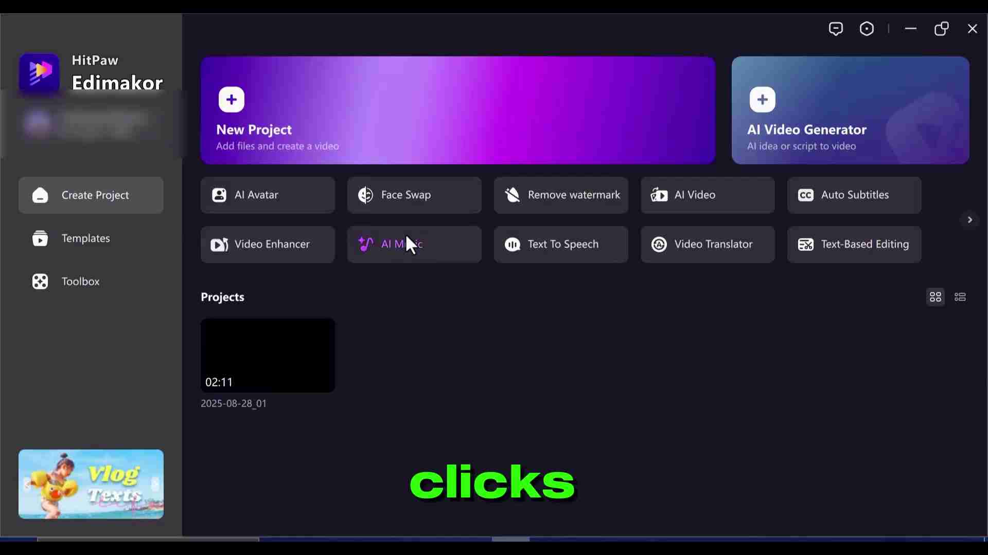 HitPaw Edimakor：免费AI音乐生成器，创作无限可能