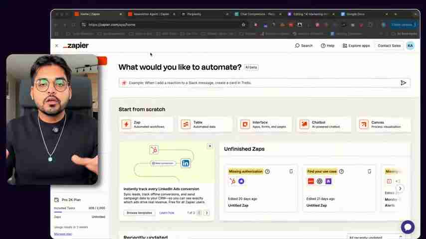 AI驱动的自动化工作流：Zapier、Perplexity和Claude集成指南