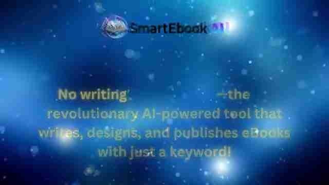 SmartEbook AI：下一代电子书创作工具，轻松实现被动收入