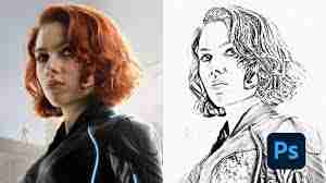 如何用ps制作素描效果图片