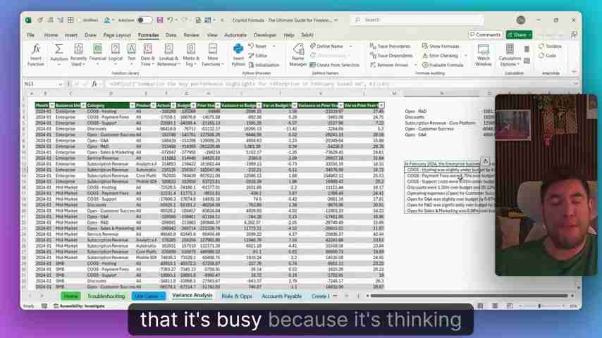Excel Copilot公式终极指南:30+财务分析技巧