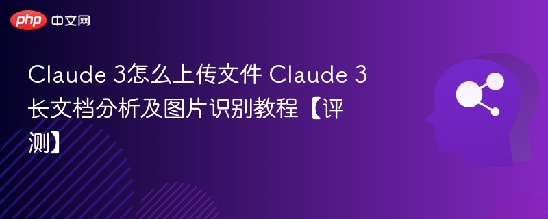 Claude 3怎么上传文件 Claude 3长文档分析及图片识别教程【评测】