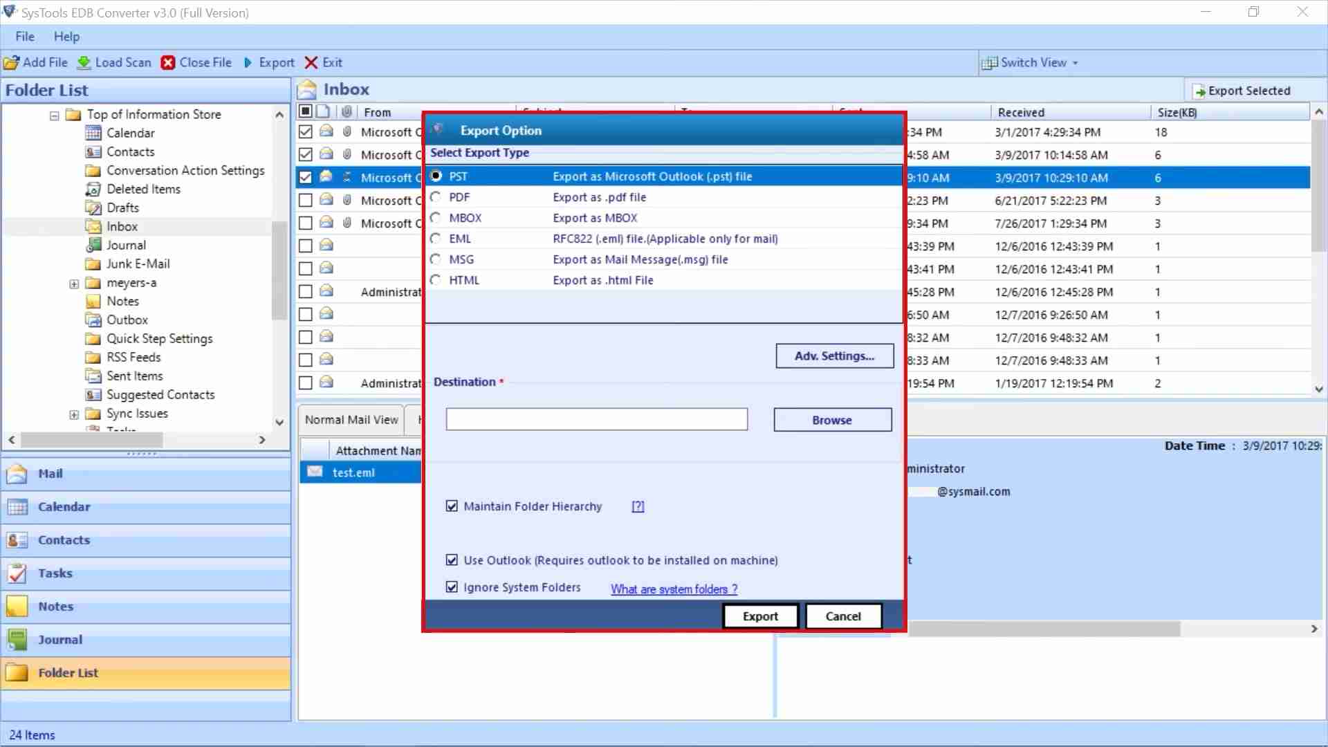 SysTools EDB Converter：轻松转换Exchange EDB文件