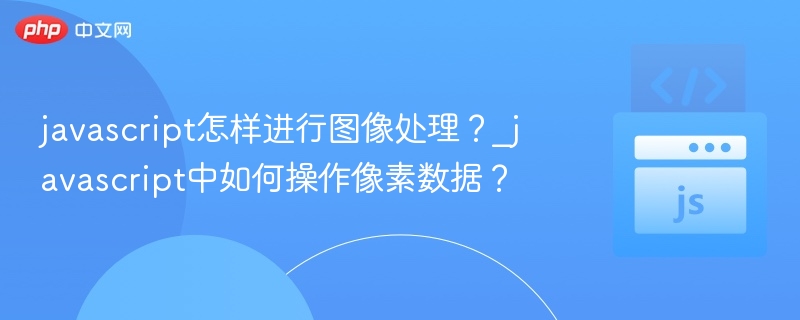 javascript怎样进行图像处理？_javascript中如何操作像素数据？