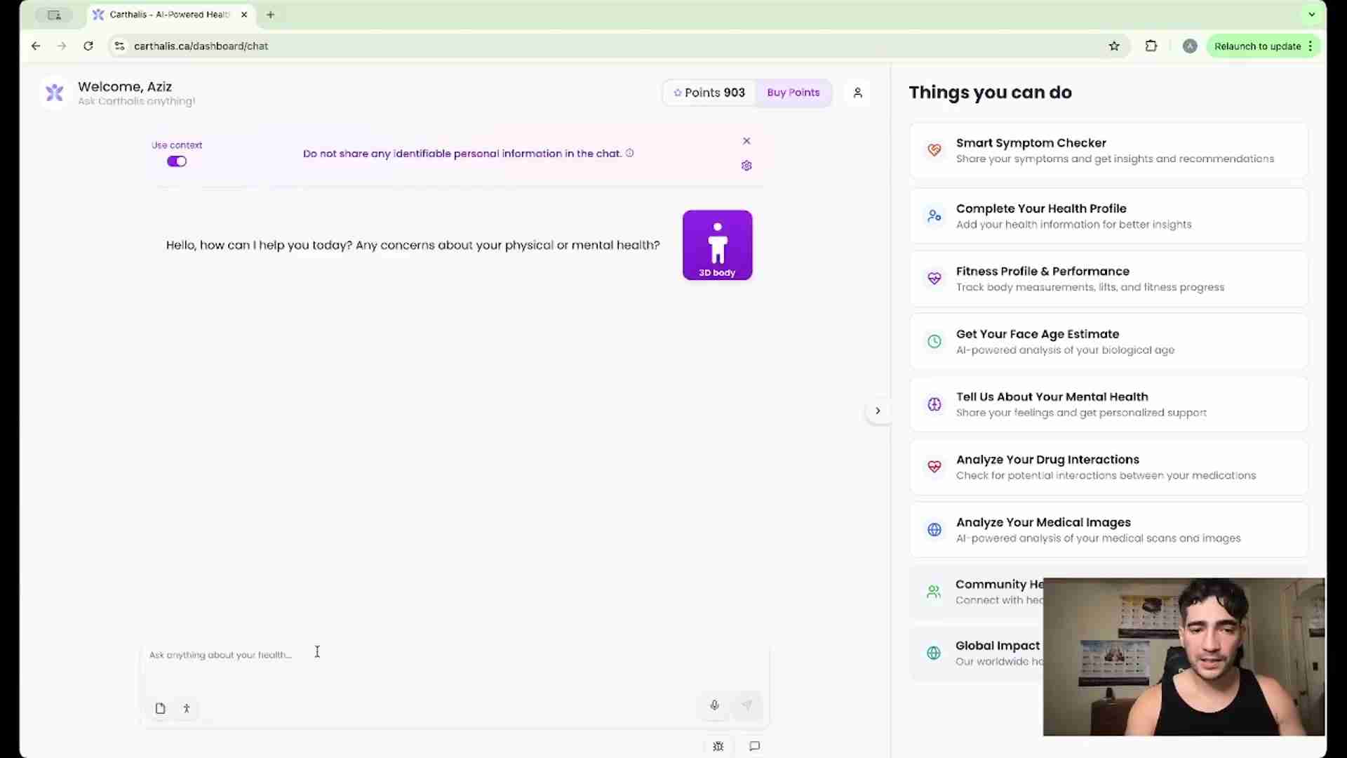 Cartthalis智能症状检查器：AI驱动的健康助手