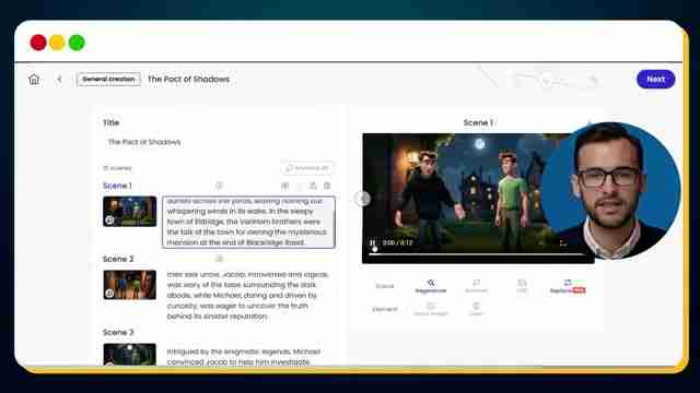 Mootion AI视频生成器：一键创作动画故事！
