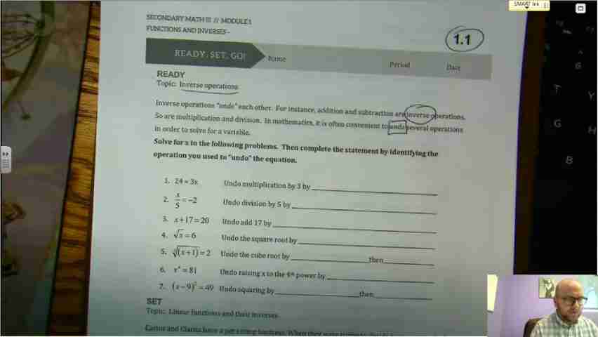 掌握反函数与线性函数:家庭作业1.1 详解