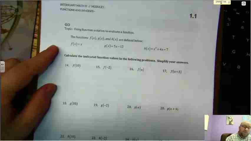 掌握反函数与线性函数:家庭作业1.1 详解