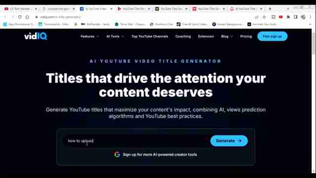 AI YouTube标题生成器:提升视频点击率的终极指南