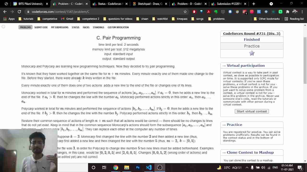 Codeforces Pair Programming Problem: C 解题思路