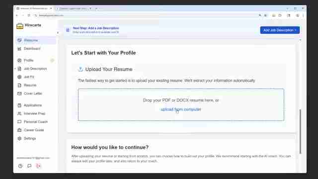 Hirecarta: AI驱动的免费求职工具，简历优化与职业发展
