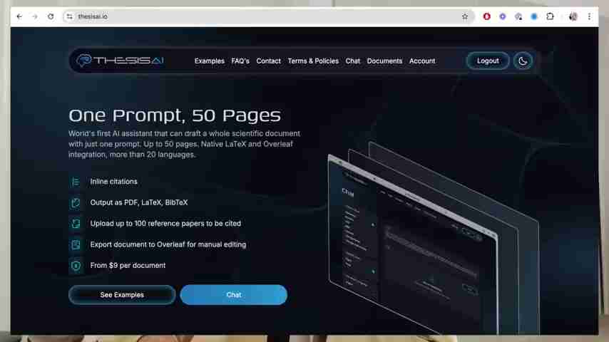 Thesis AI：一键生成高质量学术论文的秘密武器