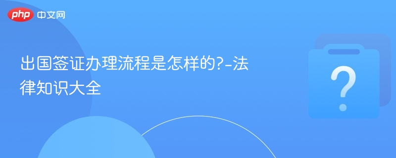 出国签证办理流程是怎样的?-法律知识大全