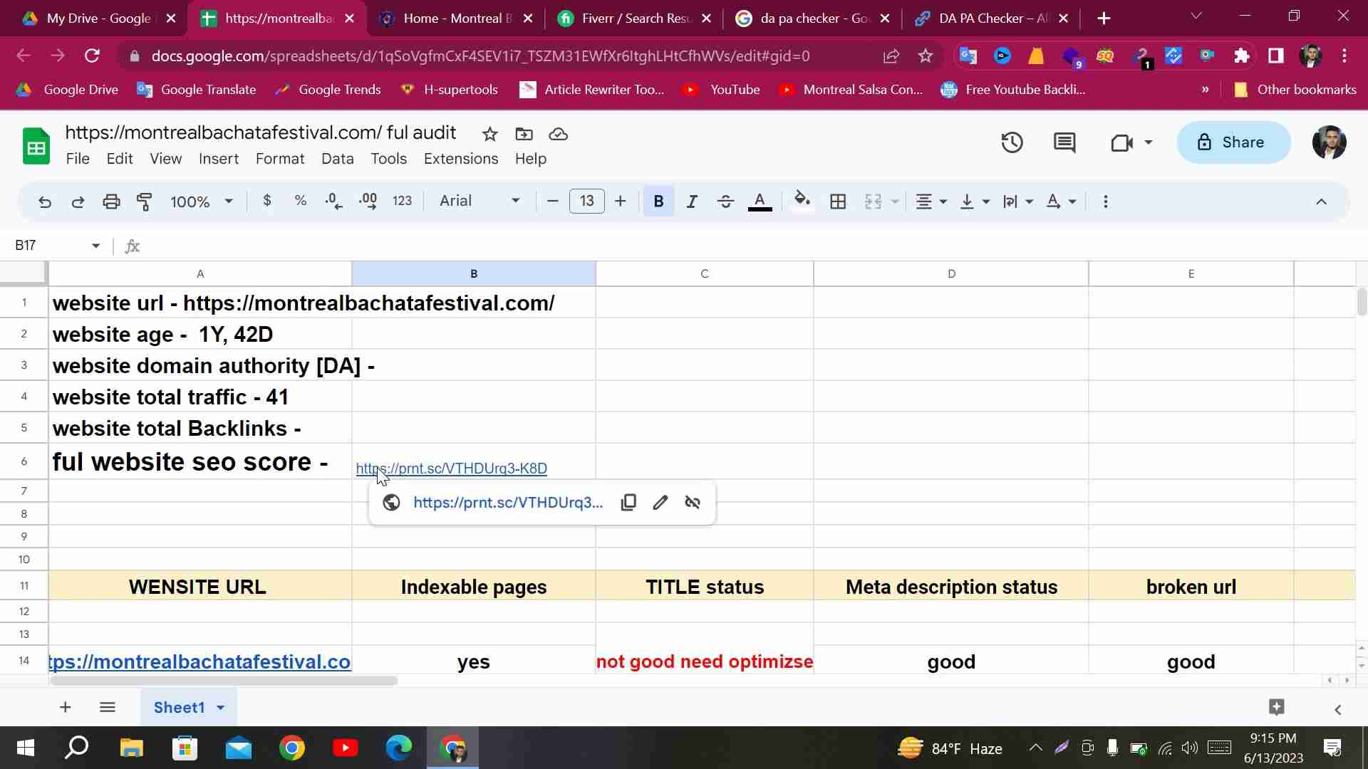 Fiverr网站审计终极指南:免费工具、SEO技巧和实战案例