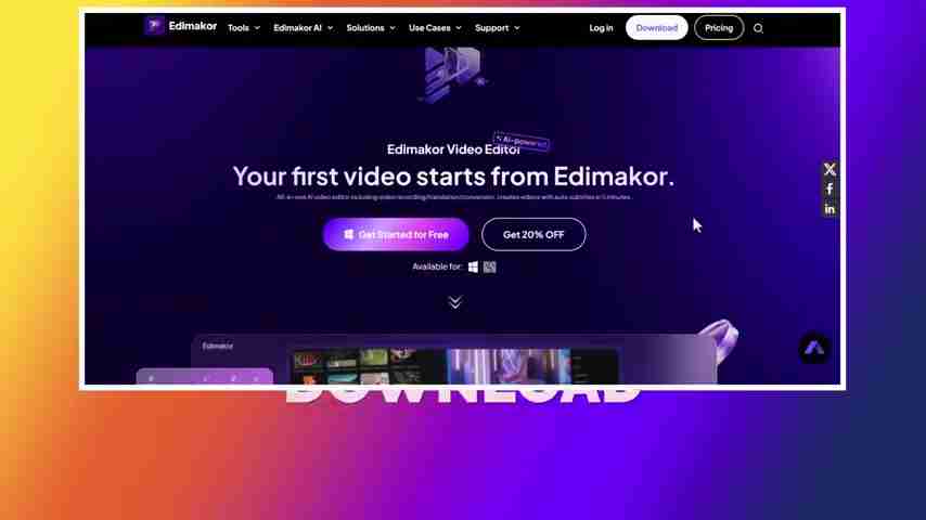 AI视频编辑工具Edimakor：图像转视频、面部互换等AI功能详解