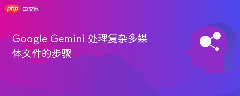 Google Gemini 处理复杂多媒体文件的步骤