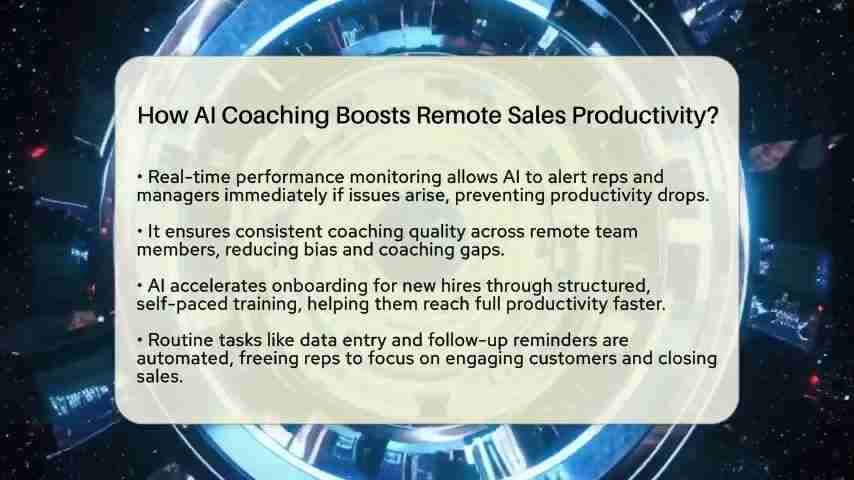 AI教练如何提高远程销售团队的效率？
