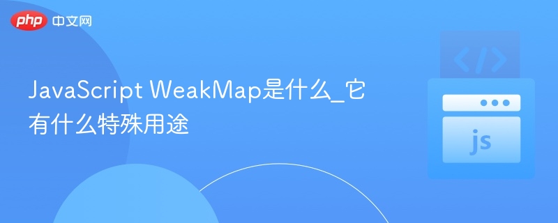JavaScript WeakMap是什么_它有什么特殊用途