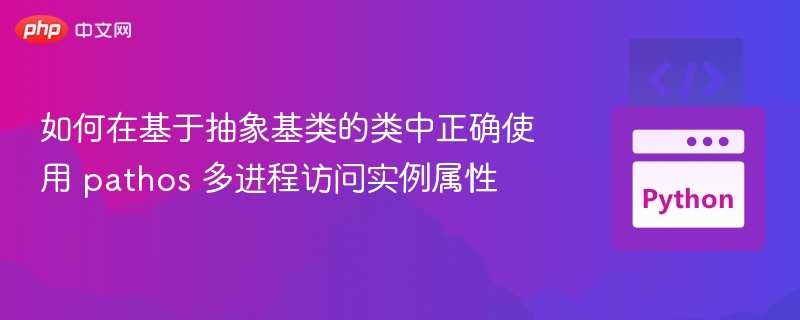 如何在基于抽象基类的类中正确使用 pathos 多进程访问实例属性
